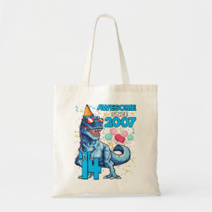 14th Birthday Dinosaur 14 Year Old Boy Kids Tote Bag