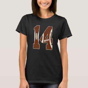 14th Birthday Football Bdy Boy 14 Year Old Girl T-Shirt