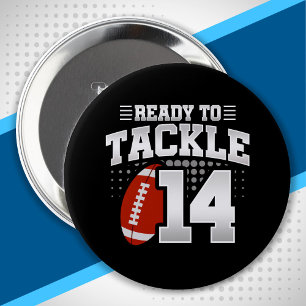 14th Birthday - Football Mum - Football Player 10 Cm Round Badge