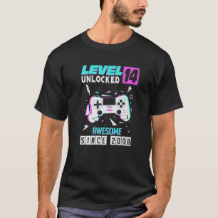 14Th Birthday Gamer Gift Boys Teen 14 Year Old Vid T-Shirt