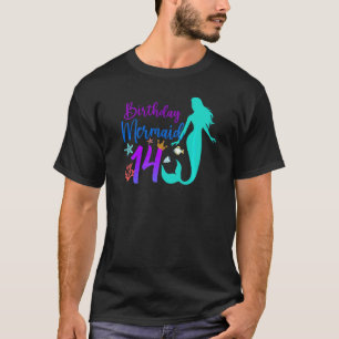 14th Birthday Mermaid Ocean 14 Year Old Magical Bd T-Shirt