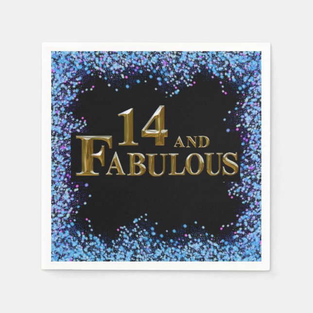 14th  Birthday  Napkin (Front)