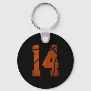 14th Birthday Party Fourteen 14 Year Old Sketll Bd Key Ring