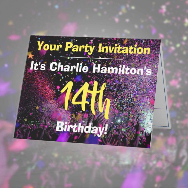 14th Birthday Party Invitation (Creator Uploaded)