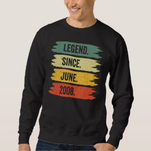 14th Birthday Retro Vintage Legends Were Born In J Sweatshirt