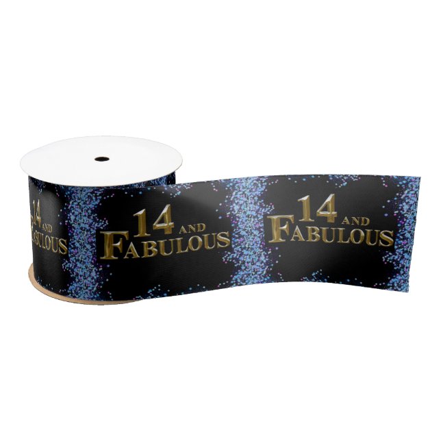14th  Birthday  Satin Ribbon (Spool)
