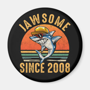 14th Birthday Shark 14 Year Old Jawsome Since 2008 Magnet