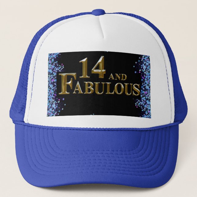 14th  Birthday  Trucker Hat (Front)