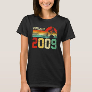 14th Birthday Vintage 2009 Retro Boy Girl 14 Yea T-Shirt