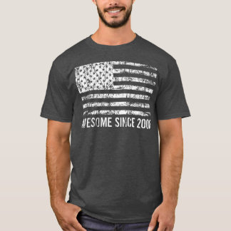 14th birthday, vintage usa , Awesome since 2008 T-Shirt