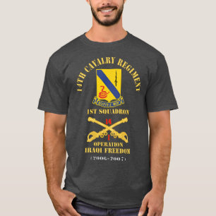 14th Cavalry Regiment w Cav Br 1st Squadron Operat T-Shirt