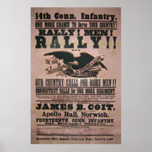 14th Connecticut Infantry Recruitment Poster