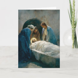 14th Station of the Cross - Jesus Is Laid in the T Card