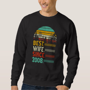 14th Wedding Anniversary Funny Best Wife Since 200 Sweatshirt