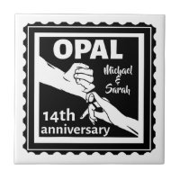 14th wedding anniversary Opal traditional
