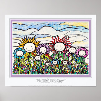 14x11"Be Well..." Ekleberry All-colour ribbon art Poster