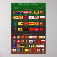 1500 AD Flags of the World