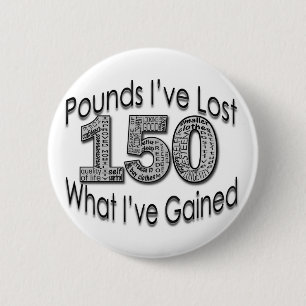 150 Pounds Lost Button