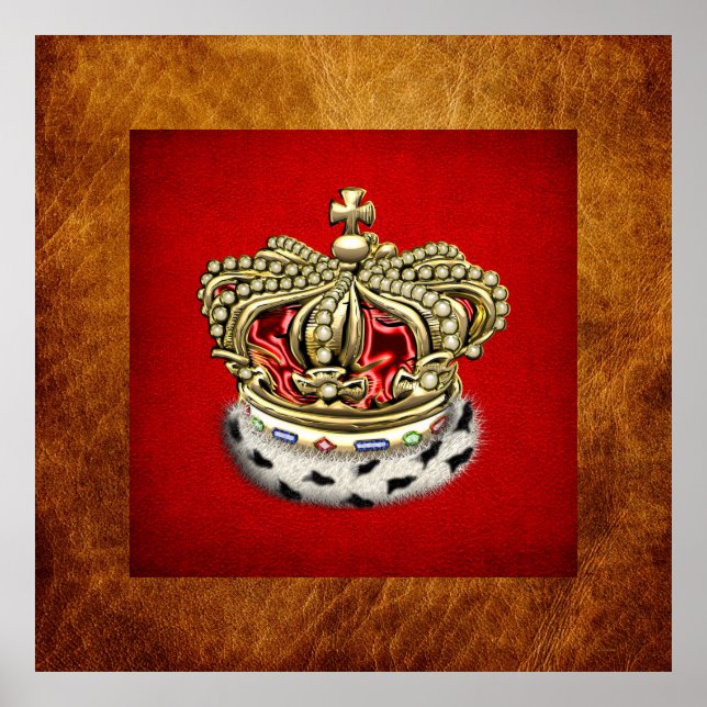 [150] Prince [King] Royal Crown [Fur+Gold][Red] Poster (Front)