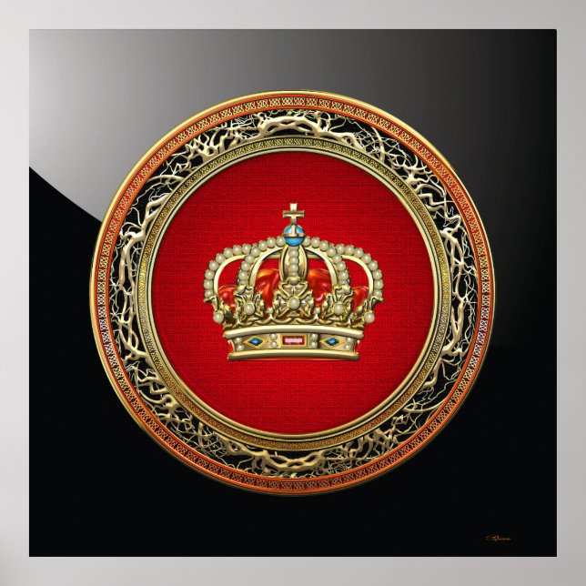 [150] Prince-Princess King-Queen Crown [Belg.Gold] Poster (Front)