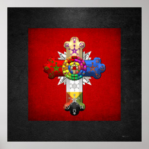 [150] Rosy Cross (Rose Croix) Poster