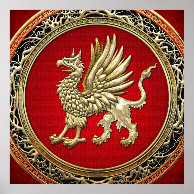[150] Sacred Gold Griffin Poster (Front)