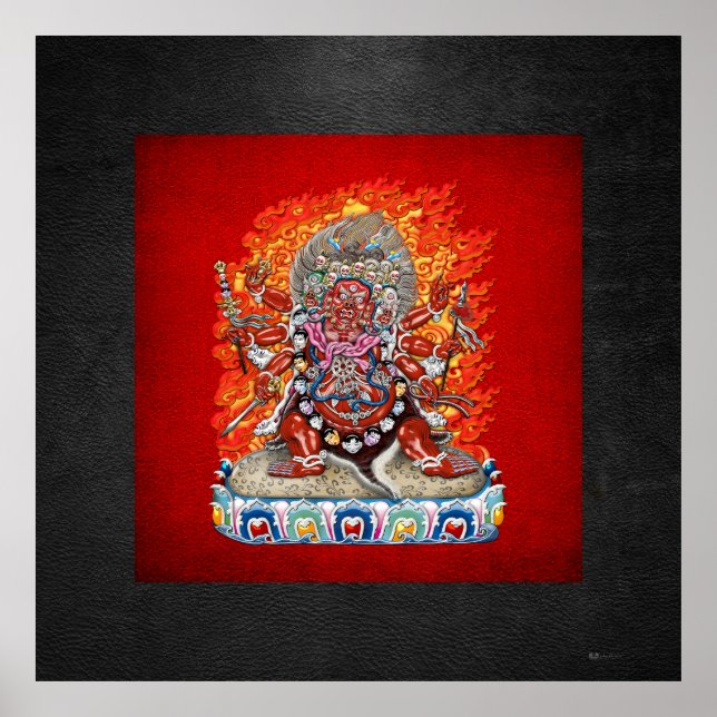[150] Tibetan Thangka  - Wrathful Deity Hayagriva Poster (Front)