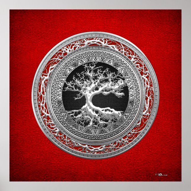 [150] Treasure Trove: Celtic Tree of Life [Silver] Poster (Front)