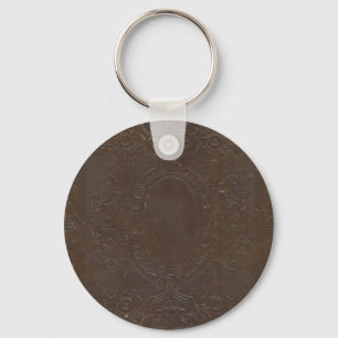 150 Year Old Grungy Book Cover Key Ring