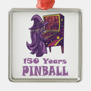 150 Years Pinball Wizard Arcade Birthday Metal Ornament