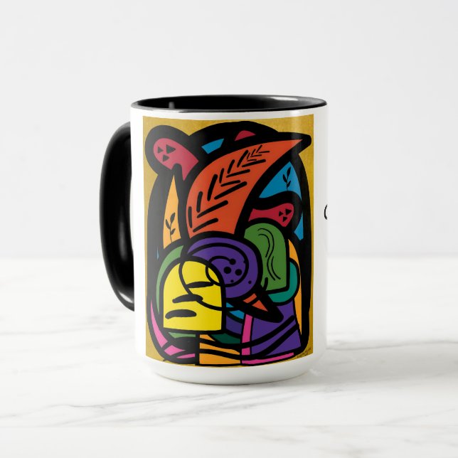 150z. ceramic mug with "Creativity take Courage" (Front Left)