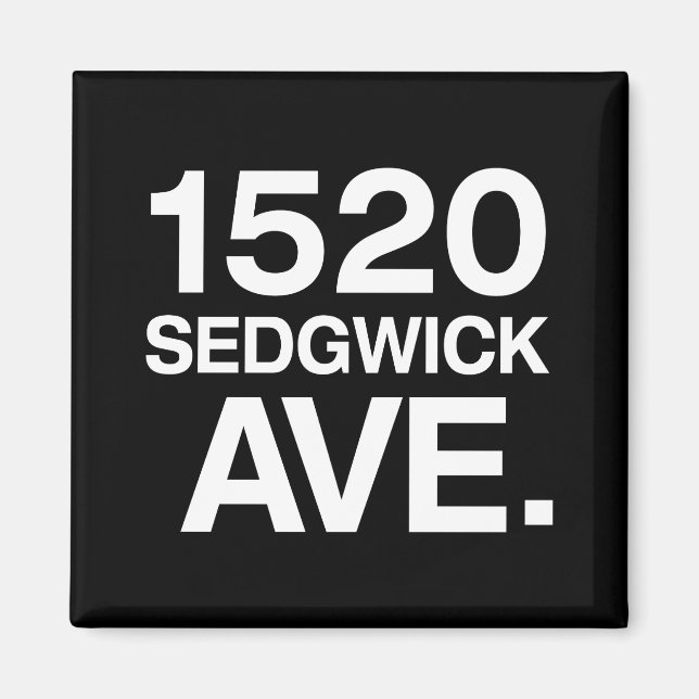 1520 SEDGWICK AVE. MAGNET (Front)