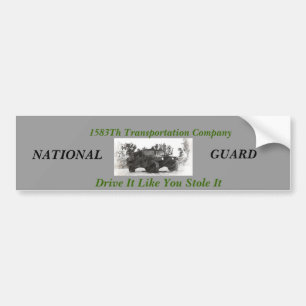 1538th transportation company bumper sticker