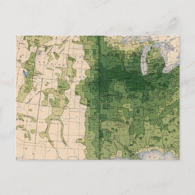 153 Grains/sq mile Postcard (Front)