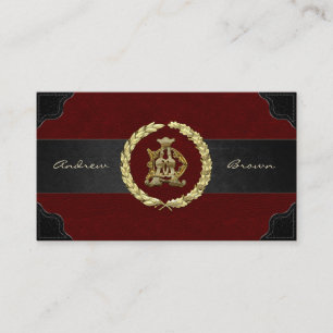 [154] AD & DA Monogram [Gold] Business Card