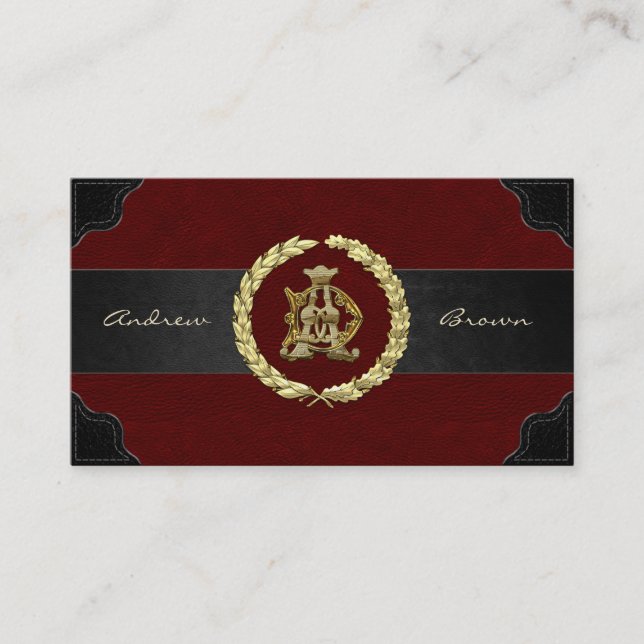 [154] AD & DA Monogram [Gold] Business Card (Front)