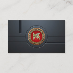 [154] Babylonian Winged Bull Lamassu [3D] Business Card