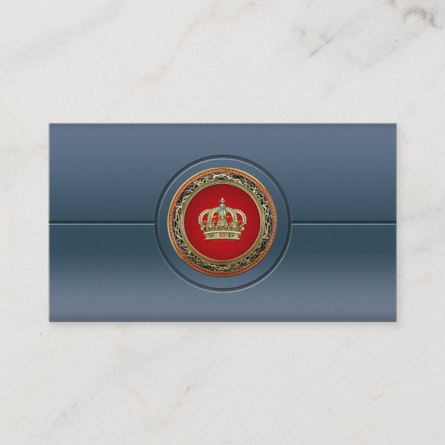 [154] Belgium: Prince-Princess King-Queen Crown Business Card (Front)