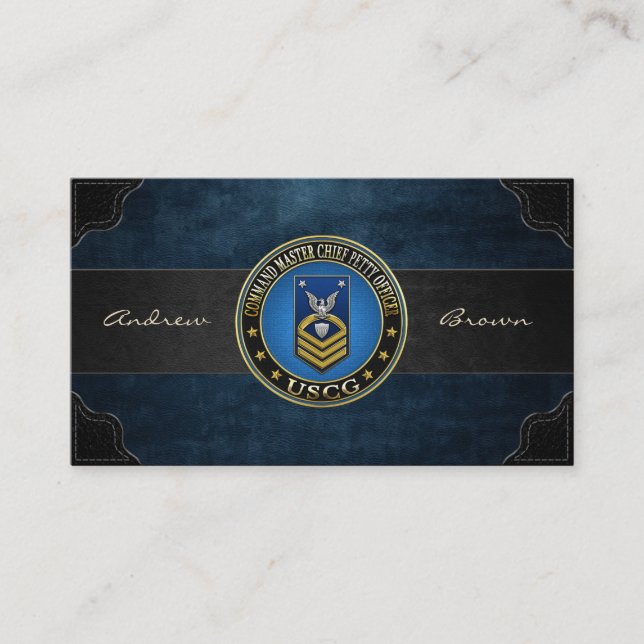 [154] CG: Command Master Chief Petty Officer (CMC) Business Card (Front)