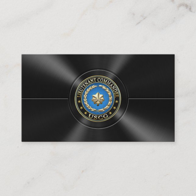 [154] CG: Lieutenant commander (LCDR) Business Card (Front)