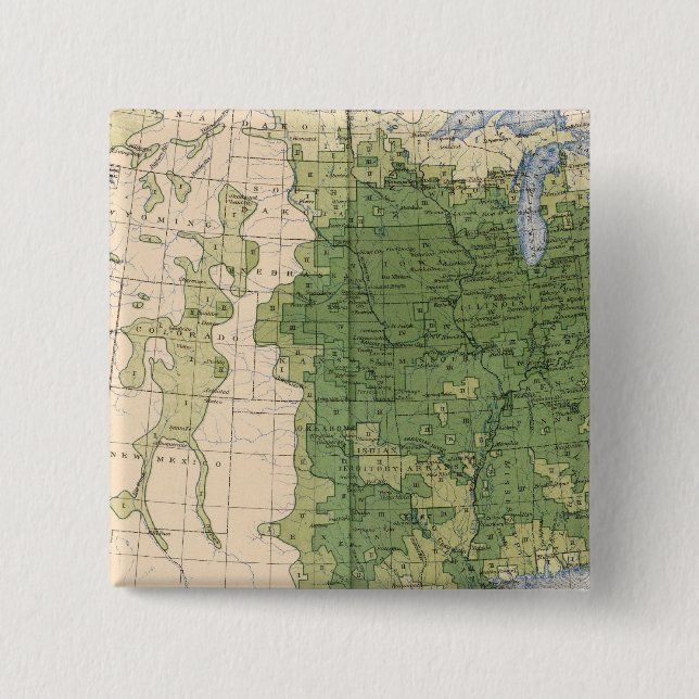 154 Corn/sq mile 15 Cm Square Badge (Front)