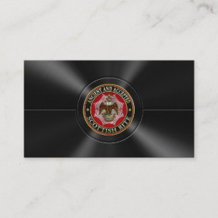 [154] Scottish Rite Double-headed Eagle Business Card