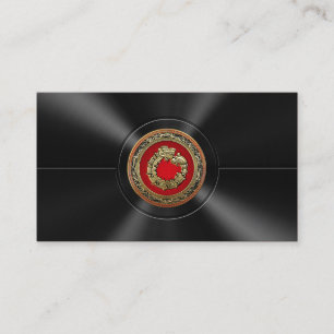 [154] Serpent God Quetzalcoatl [Gold] Business Card