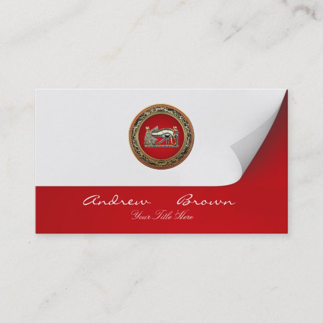 [154] Treasure Trove: The Eye of Horus Business Card (Front)