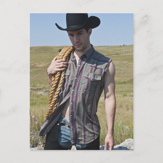 15599-RA Cowboy Postcard (Front)