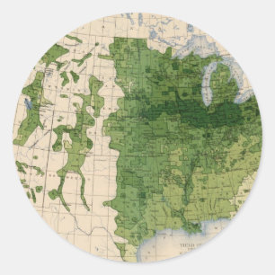 155 Corn/acre Classic Round Sticker