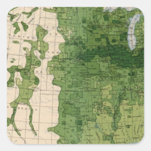 155 Corn/acre Square Sticker
