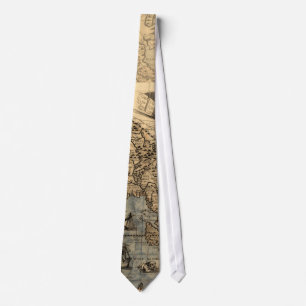 1565 Forlani AntiquevWorld Map Renaissance  Tie