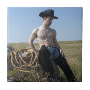 15693-RA Cowboy Ceramic Tile