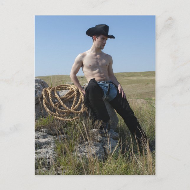 15693-RA Cowboy Postcard (Front)